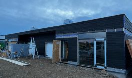 Double house in Egilstadir, Iceland