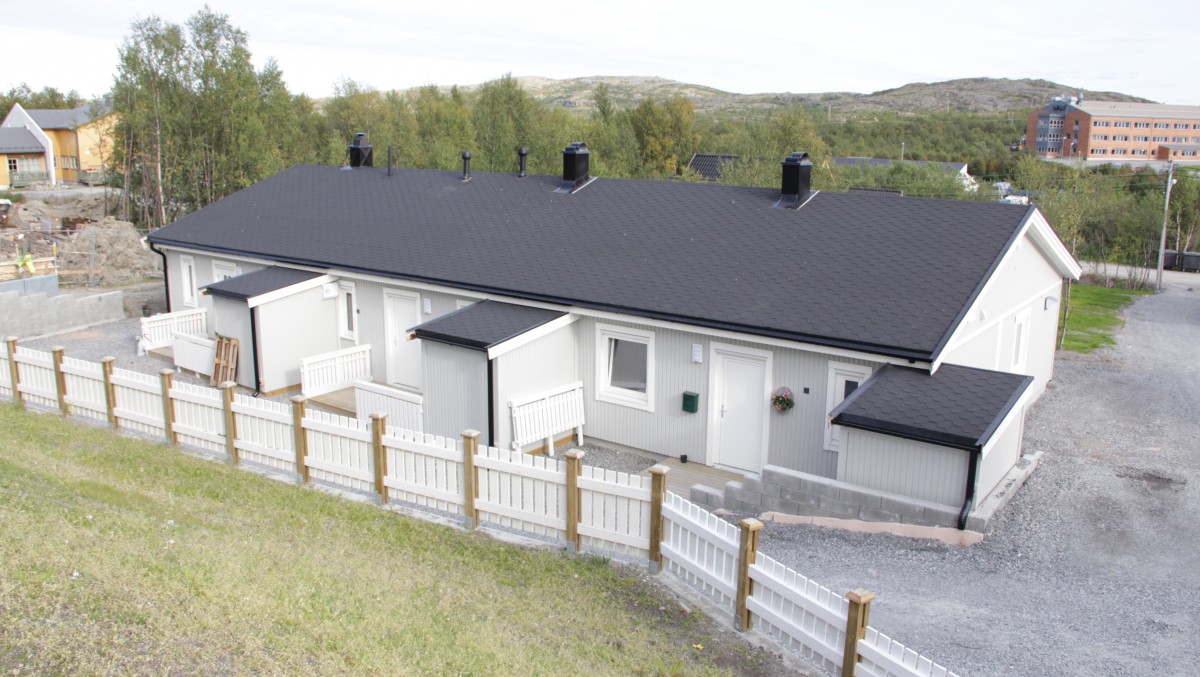 Eleven semi-detached houses