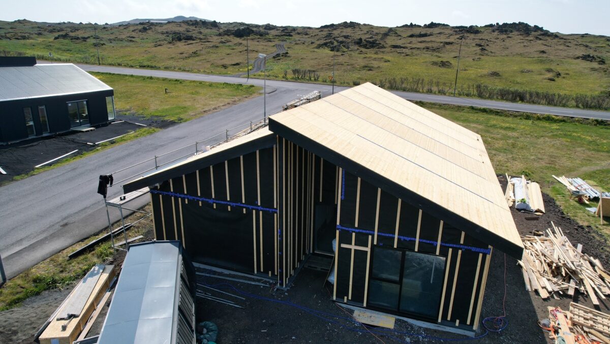 Seve’s first timber frame house in Vestmannaeyjar