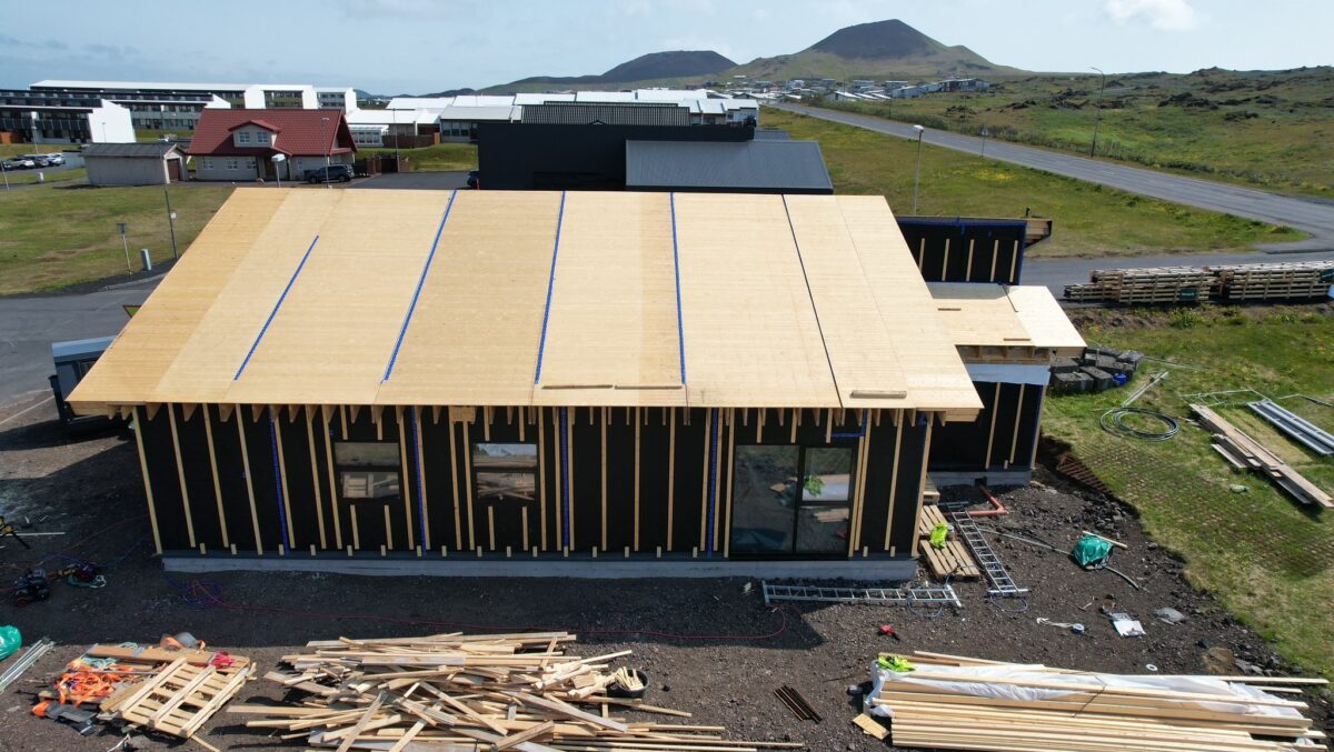 Seve’s first timber frame house in Vestmannaeyjar