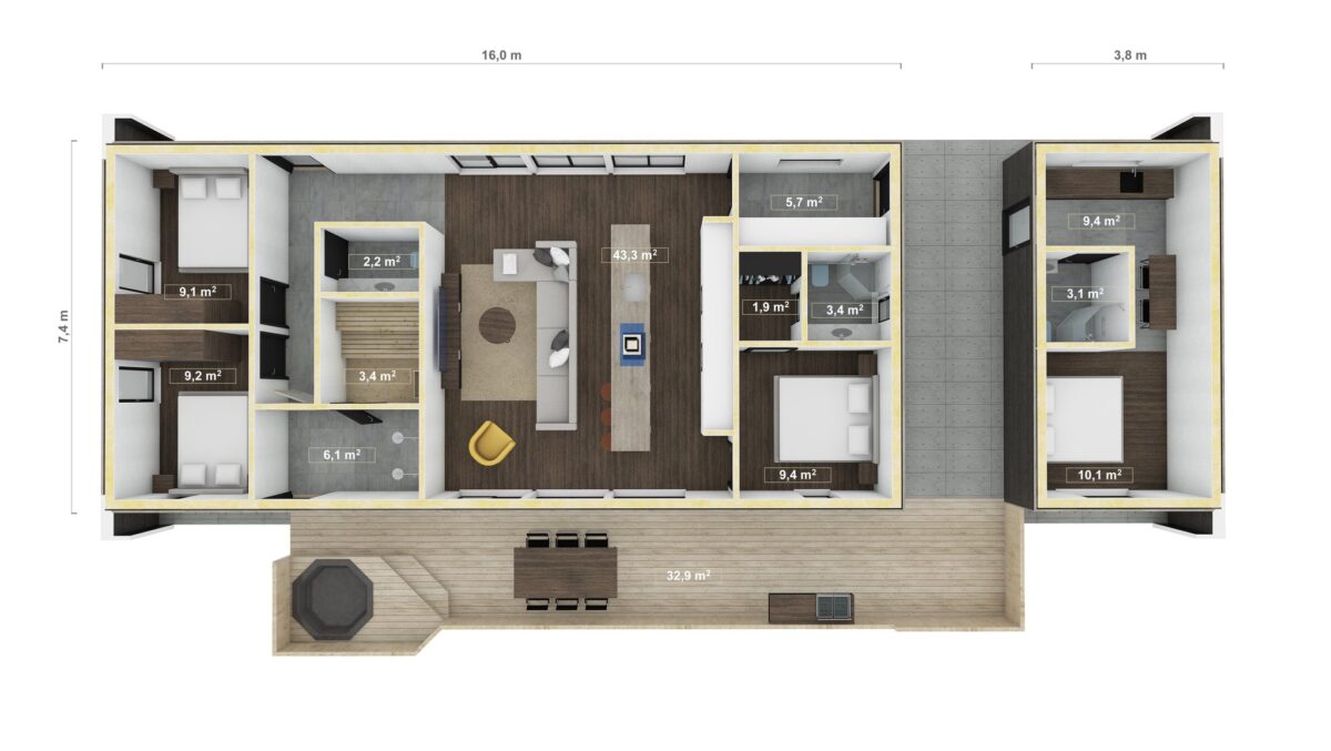 120 sqm house in Iceland